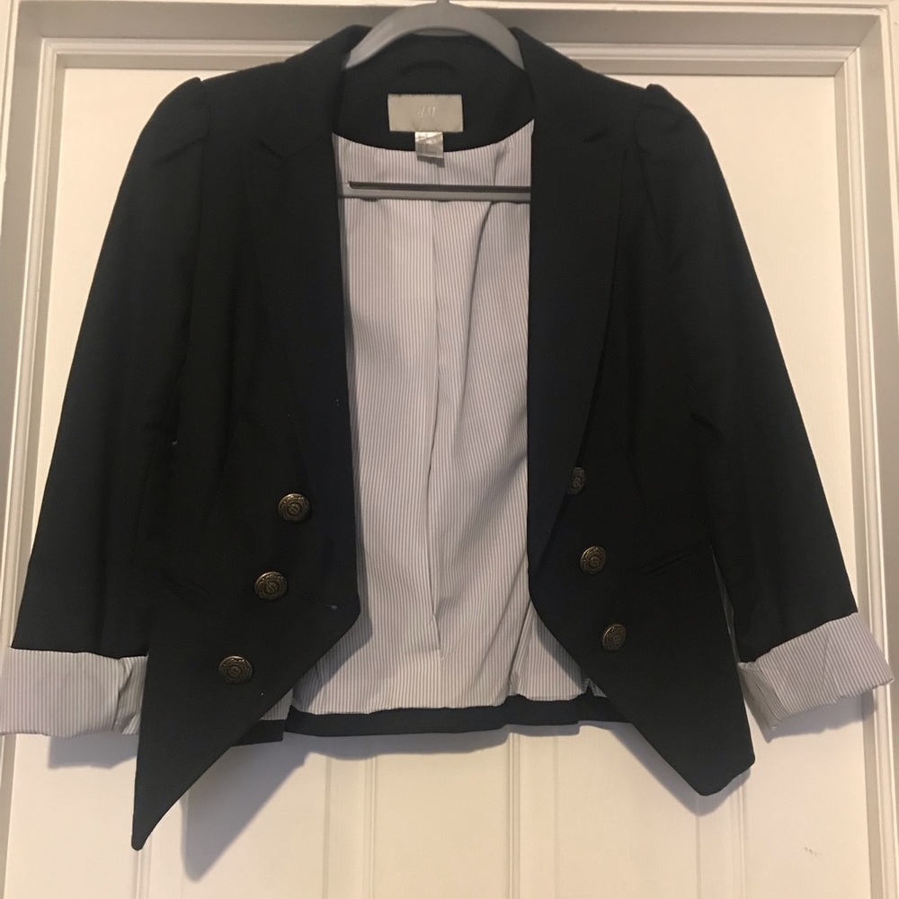 H&M black tailored blazer